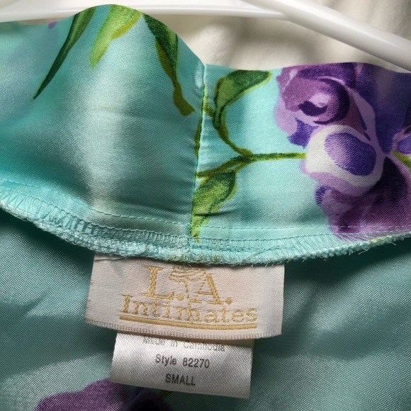 L.a. Intimates Silk Robe Dress Women’s Size S - Picture 5 of 5